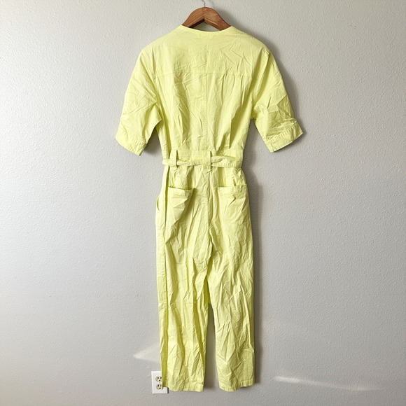 Steve Madden Flying Private Jumpsuit Lime Belted Zip Front size medium NEW - Picture 9 of 16